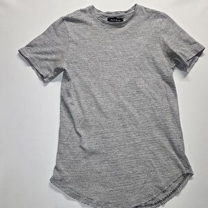 Black and White Striped Mens PACSUN  Scalop Fit Small
